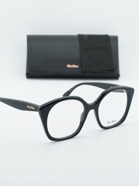 Max Mara MM5082 001 Square Eyeglasses - Shiny Black 53mm